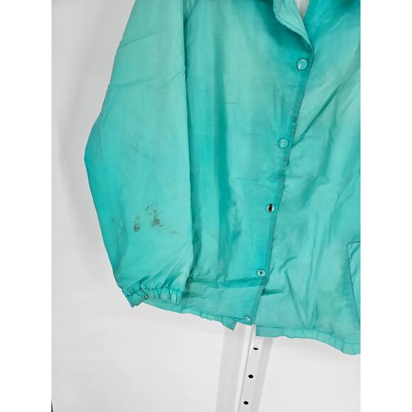 Current Seen Blue Long Sleeve Vintage Windbreaker Jacket Size 18W - Picture 4 of 4